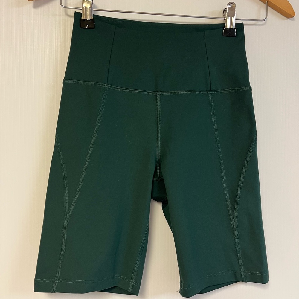 Girlfriend Collective Compressive High-Rise Bike Shorts – Moss Green Size XS - Picture 3 of 4